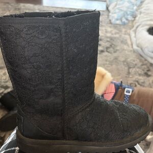 UGG Black Lace Antoinette Boots